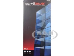 Acrylitower Showcase 24 Car Display Desktop Spinner with Cover Black "Mijo Exclusives" for 1/64 Scale Models