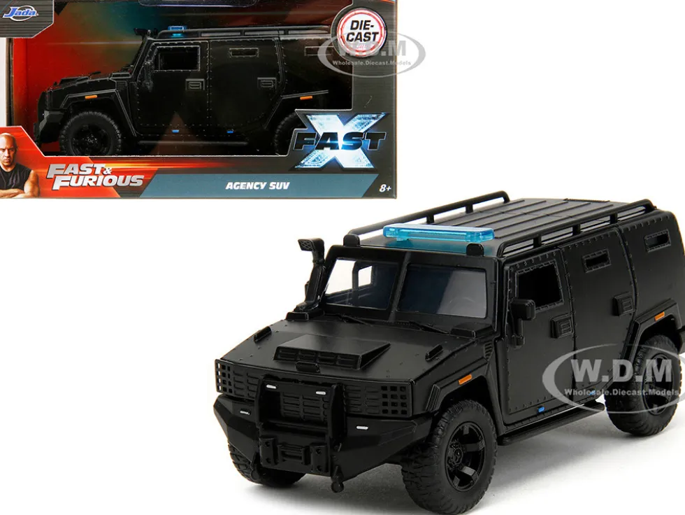 Agency SUV Matt Black Fast X 2023 Movie Fast & Furious Series 1/32 Diecast Model Car Jada 34449
