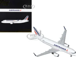 Airbus A320 Commercial Aircraft Air France White with Tail Stripes Gemini 200 Series 1/200 Diecast Model Airplane GeminiJets G2AFR1208