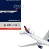Airbus A330-900 Commercial Aircraft "Delta Air Lines" (N408DX) White with Red and Blue Tail 1/400 Diecast Model Airplane by GeminiJets