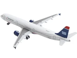 Airbus A321 Commercial Aircraft "American Airlines" (N578UW) Gray with Blue Tail 1/500 Diecast Model Airplane by Herpa