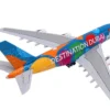 Airbus A380-800 Commercial Aircraft "Emirates Airlines - Destination Dubai" (A6-EES) Blue with Graphics 1/400 Diecast Model Airplane by GeminiJets