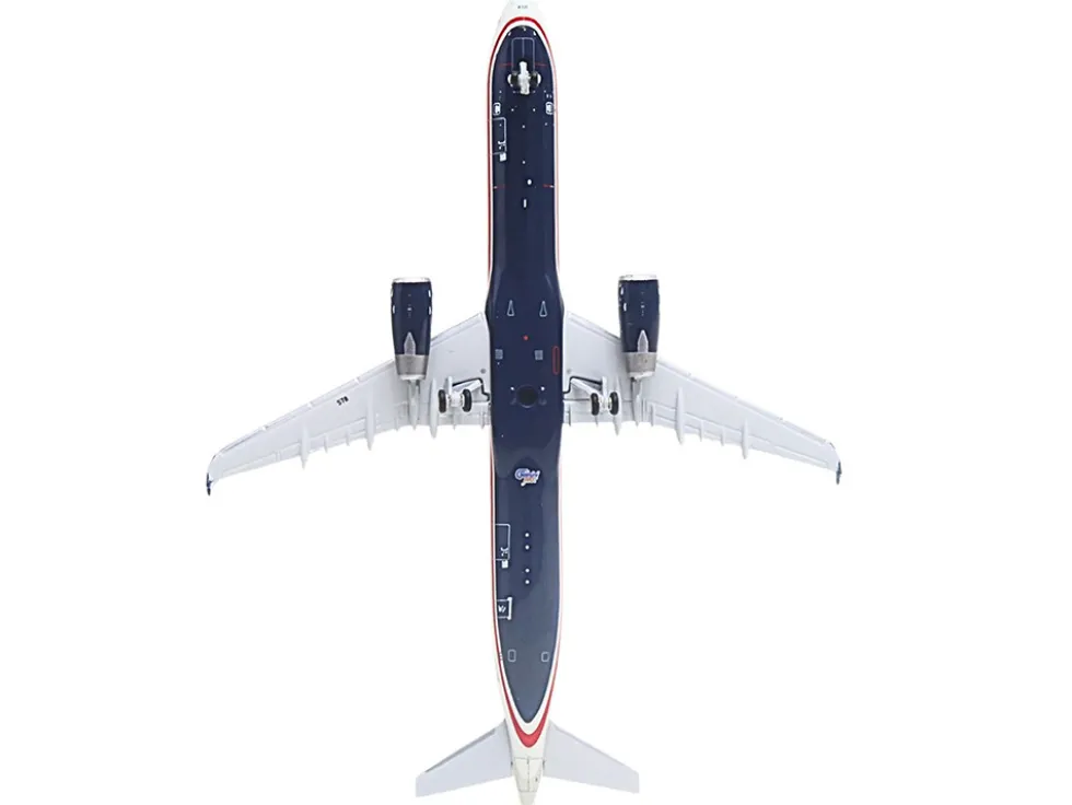 Airbus A321 Commercial Aircraft "American Airlines - US Airways Heritage Jet" (N578UW) White with Blue Tail 1/400 Diecast Model Airplane by GeminiJets