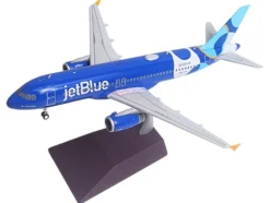 Airbus A320 Commercial Aircraft "JetBlue Airways - Forever Blue" (N547JB) Blue with Graphics "Gemini 200" Series 1/200 Diecast Model Airplane by GeminiJets