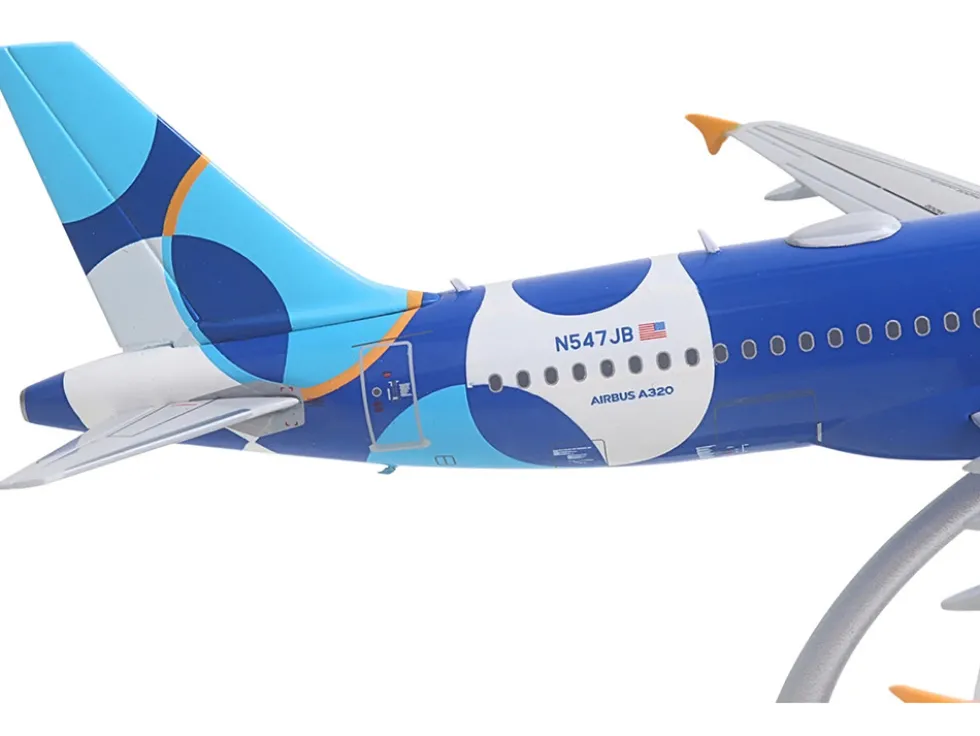 Airbus A320 Commercial Aircraft "JetBlue Airways - Forever Blue" (N547JB) Blue with Graphics "Gemini 200" Series 1/200 Diecast Model Airplane by GeminiJets