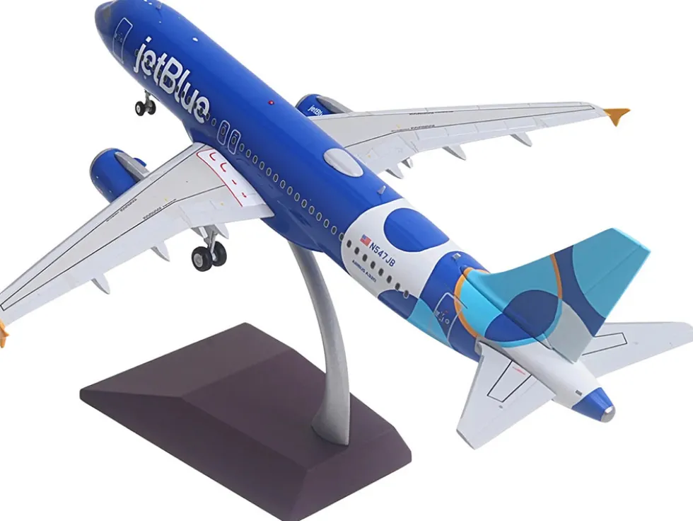 Airbus A320 Commercial Aircraft "JetBlue Airways - Forever Blue" (N547JB) Blue with Graphics "Gemini 200" Series 1/200 Diecast Model Airplane by GeminiJets