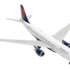 Airbus A330-200 Commercial Aircraft "Delta Air Lines" (N852NW) White with Red and Blue Tail 1/400 Diecast Model Airplane by GeminiJets