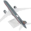 Airbus A220-300 Commercial Aircraft "Trans-Canada Air Lines - Air Canada" (C-GNBN) Gray with Red Stripes (Snap-Fit) 1/100 Plastic Model by Skymarks