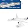 Airbus A350-900 Commercial Aircraft "Lufthansa" (D-AIXM) White with Dark Blue Tail (Snap-Fit) 1/200 Plastic Model by Skymarks