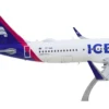 Airbus A321neo Commercial Aircraft "Icelandair" (TF-IAA) White with Blue and Pink Tail "Gemini 200" Series 1/200 Diecast Model Airplane by GeminiJets