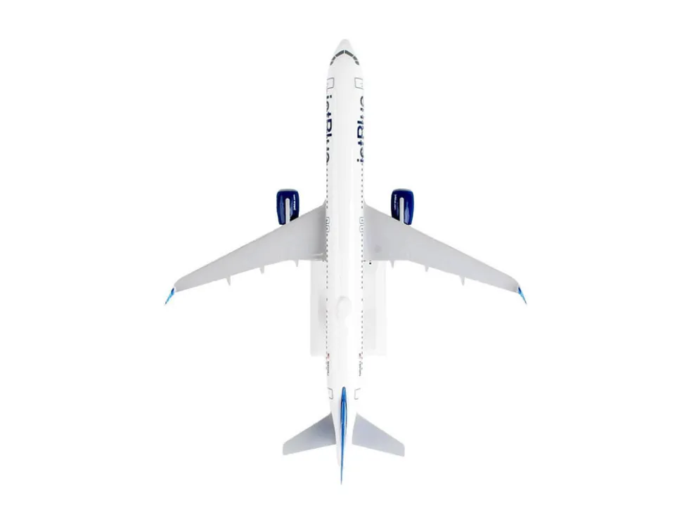 Airbus A321neo Commercial Aircraft "JetBlue" (N4048J) White with Blue Tail (Snap-Fit) 1/150 Plastic Model by Skymarks