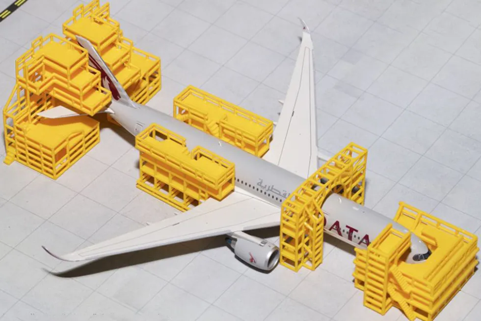 Aircraft Maintenance Scaffolding 6 Piece Set for 1/400 Scale Models GeminiJets GJ1828