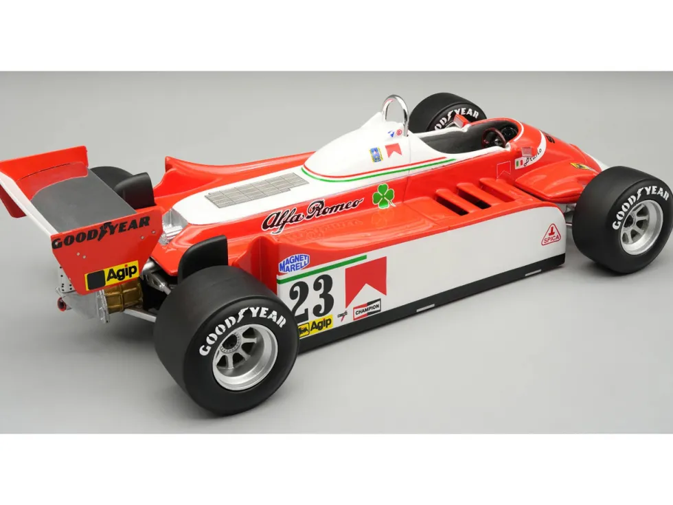Alfa Romeo 179 #23 Bruno Giacomelli Formula One F1 "Monaco GP" (1980) "Mythos Series" with Display Case Limited Edition to 45 pieces Worldwide 1/18 Model Car by Tecnomodel