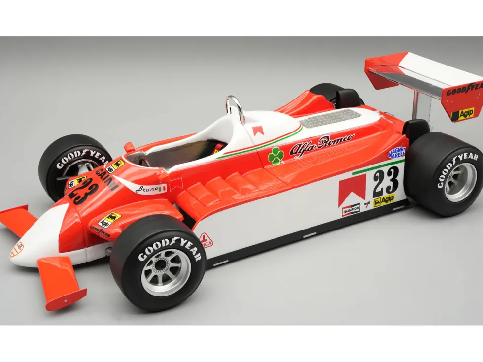 Alfa Romeo 179 #23 Bruno Giacomelli Formula One F1 "Monaco GP" (1980) "Mythos Series" with Display Case Limited Edition to 45 pieces Worldwide 1/18 Model Car by Tecnomodel