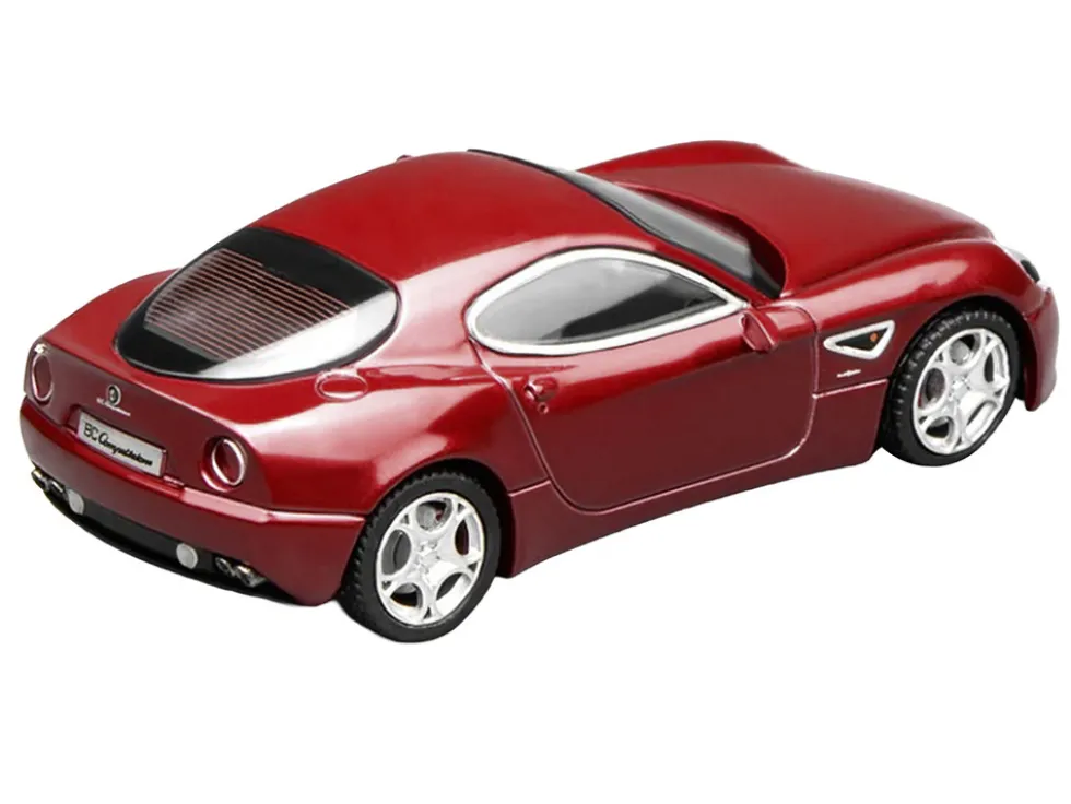 2008 Alfa Romeo 8C Competizione Competition Red Metallic 1/64 Diecast Model Car by MotorHelix