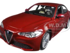 2016 Alfa Romeo Giulia Burgundy 1/24 Diecast Model Car Bburago 21080