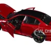 Alfa Romeo Giulia GTA Red Metallic with Carbon Top 1/18 Diecast Model Car by Bburago