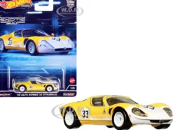 1969 Alfa Romeo 33 Stradale #33 Yellow White Exotic Envy Series Diecast Model Car Hot Wheels HCJ91