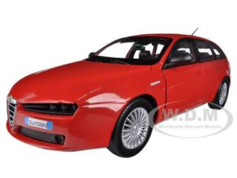 Alfa Romeo 159 SW Red 1/24 Diecast Car Model Motormax 73372
