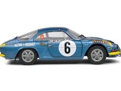 Alpine A110 1600S #6 Jean Claude Andruet Pierre Pagani Rallye Montecarlo 1972 Competition Series 1/18 Diecast Model Car Solido S1804207