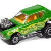 1971 AMC Gremlin Lime Green Metallic with Yellow Flames and Interior "Zingers!" Series 1/64 Diecast Model Car by Johnny Lightning