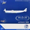 Antonov An-225 Mriya Commercial Aircraft "Antonov Airlines" (UR-82060) White with Blue and Yellow Stripes "Interactive Series" 1/400 Diecast Model Airplane by GeminiJets