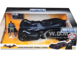 Arkham Knight Batmobile with Diecast Batman Figure 1/24 Diecast Model Car Jada 98037