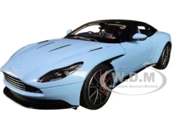 Aston Martin DB11 Q Frosted Glas Blue Black Top 1/18 Model Car Autoart 70268