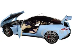 Aston Martin DB11 Q Frosted Glas Blue Black Top 1/18 Model Car Autoart 70268