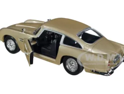Aston Martin DB5 RHD Right Hand Drive Gold Metallic Timeless Legends Series 1/24 Diecast Model Car Motormax 79375gld