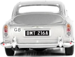 Aston Martin DB5 RHD Right Hand Drive Silver Metallic James Bond 007 Goldfinger 1964 Movie James Bond Collection Series 1/24 Diecast Model Car Motormax 79857