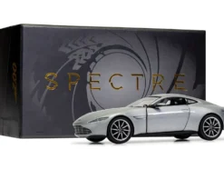 Aston Martin DB10 RHD (Right Hand Drive) Silver Metallic James Bond 007 "Spectre" (2015) Movie Diecast Model Car by Corgi