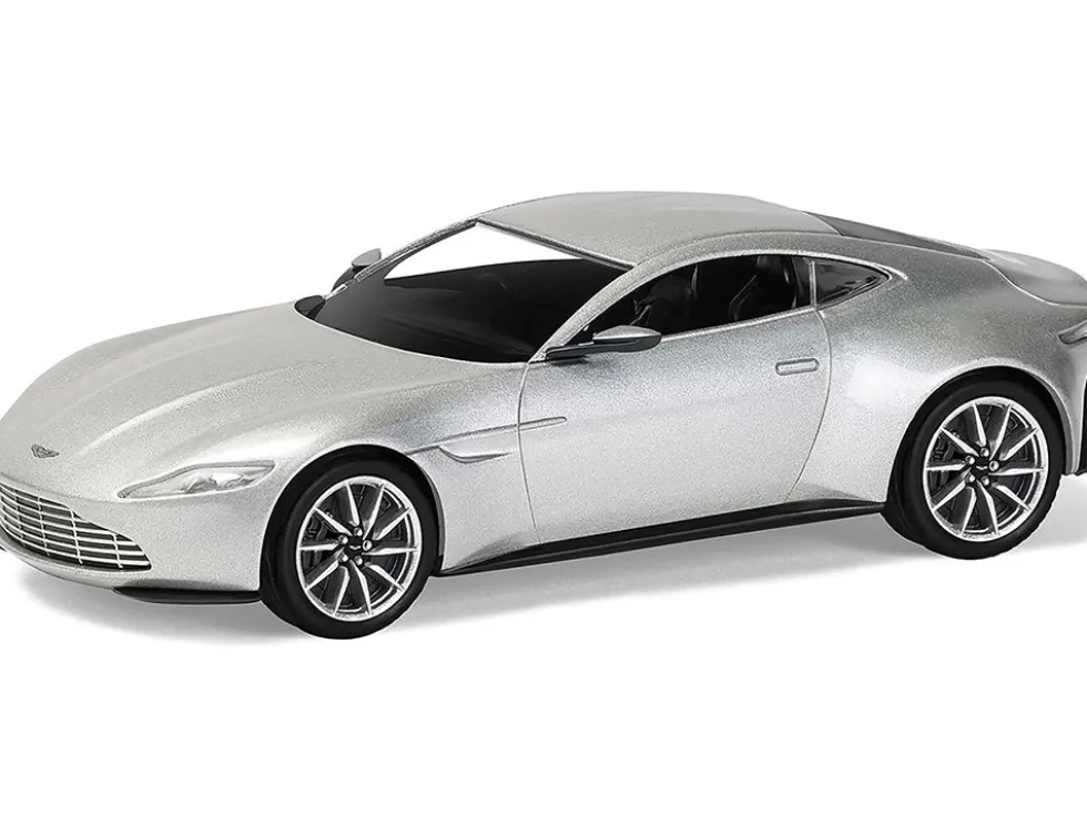 Aston Martin DB10 RHD (Right Hand Drive) Silver Metallic James Bond 007 "Spectre" (2015) Movie Diecast Model Car by Corgi