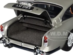 Aston Martin DB5 RHD (Right Hand Drive) Birch Silver 1/18 Model Car by Autoart