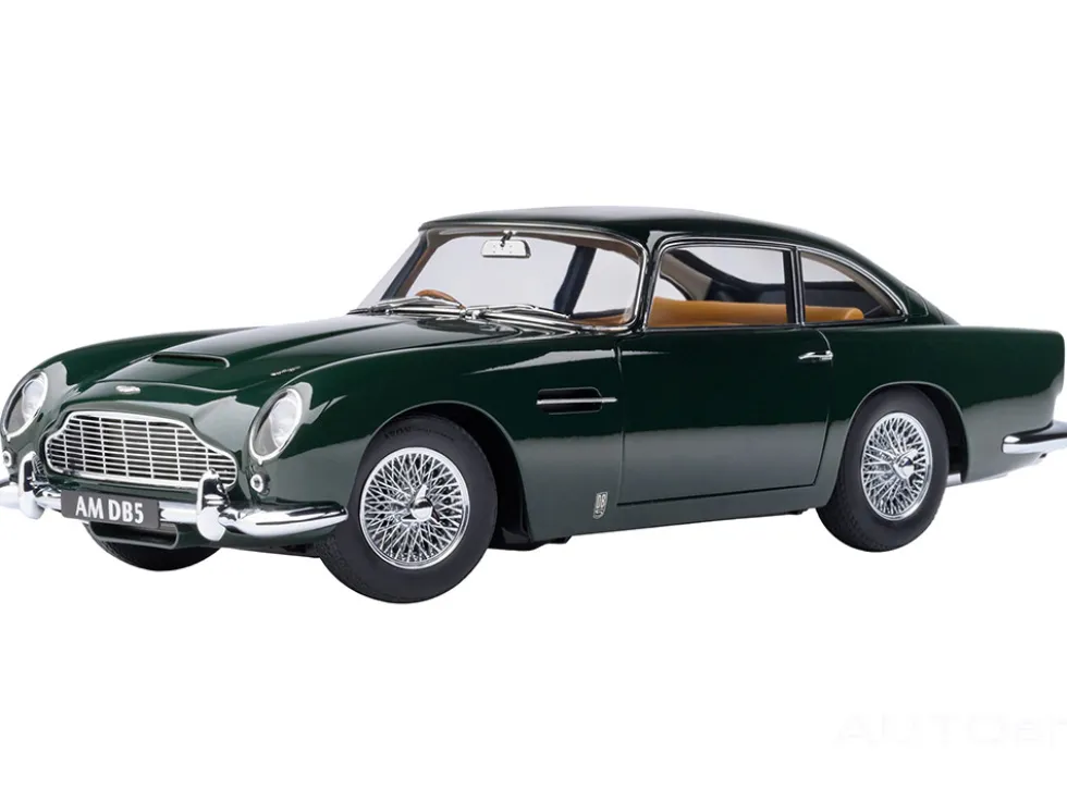 Aston Martin DB5 RHD (Right Hand Drive) British Racing Green 1/18 Model Car by Autoart