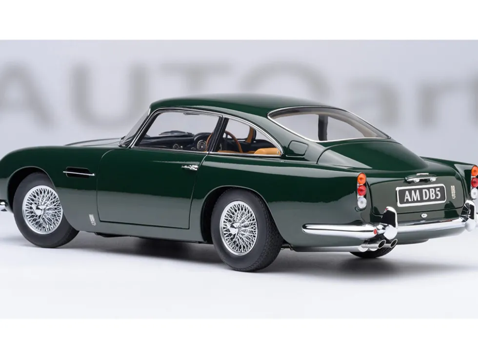 Aston Martin DB5 RHD (Right Hand Drive) British Racing Green 1/18 Model Car by Autoart