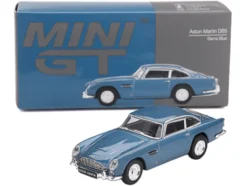 Aston Martin DB5 Sierra Blue Metallic Limited Edition 1/64 Diecast Model Car by Mini GT