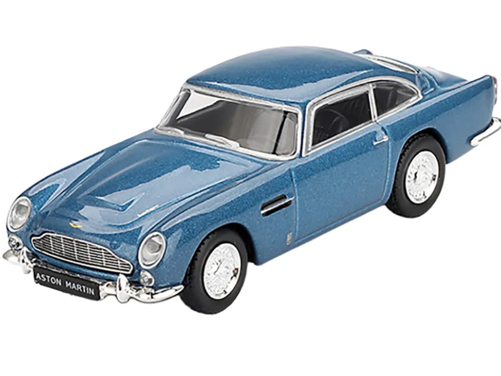 Aston Martin DB5 Sierra Blue Metallic Limited Edition 1/64 Diecast Model Car by Mini GT