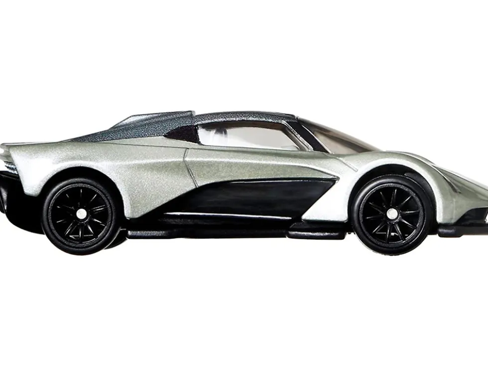 Aston Martin Valhalla Concept Light Green Metallic Dark Green Top James Bond 007 No Time to Die 2021 Movie Diecast Model Car Hot Wheels GRL79