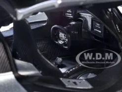 Aston Martin Valkyrie Silver Metallic with Matt Black Top "Special Edition" Series 1/18 Diecast Model Car by Maisto