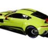 2018 Aston Martin Vantage GTE Le Mans PRO Presentation Car Lemon Green Metallic Carbon Red Accents Aston Martin Racing 1/18 Model Car Autoart 81807