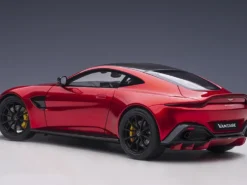 2019 Aston Martin Vantage RHD Right Hand Drive Hyper Red Metallic Carbon Top 1/18 Model Car Autoart 70277