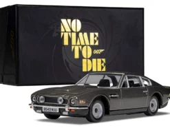 Aston Martin V8 RHD Right Hand Drive Black Metallic James Bond 007 No Time To Die 2021 Movie Diecast Model Car Corgi CC04805