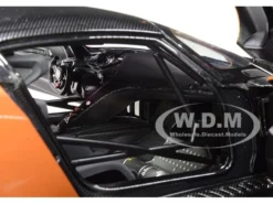Aston Martin Vulcan Madagascar Orange Carbon Top 1/18 Model Car Autoart 70264