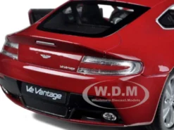 2010 Aston Martin V12 Vantage Red 1/24 Diecast Model Car Welly 24017