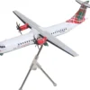 ATR 72-600 Commercial Aircraft "Loganair - Isle of Man's Airline" (G-LMTF) White with Green and Red Plaid Tail "Gemini 200" Series 1/200 Diecast Model Airplane by GeminiJets