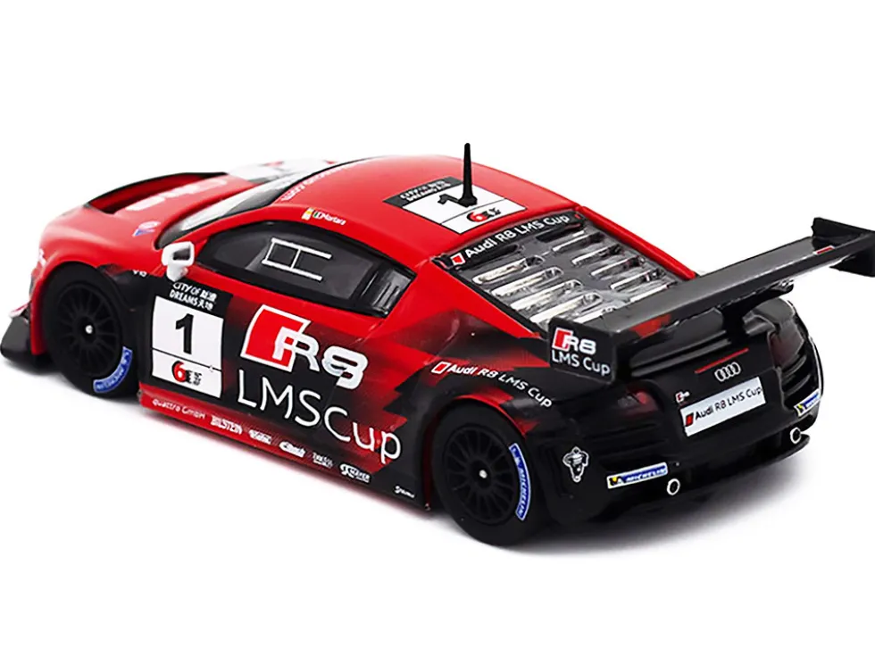 Audi R8 LMS #1 Edoardo Mortara Winner "Macau GT Cup" (2013) 1/64 Diecast Model Car by Pop Race