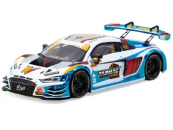 Audi R8 LMS GT3 evo II #30 James Yu "Uno Racing Team" "Macau GT Cup - FIA GT World Cup" (2024) with A4 Poster "Hobby43" Series 1/43 Diecast Model Car by Tarmac Works