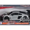 Audi R8 LMS GT3 Silver Metallic Timeless Legends Series 1/24 Diecast Model Car Motormax 79380SIL