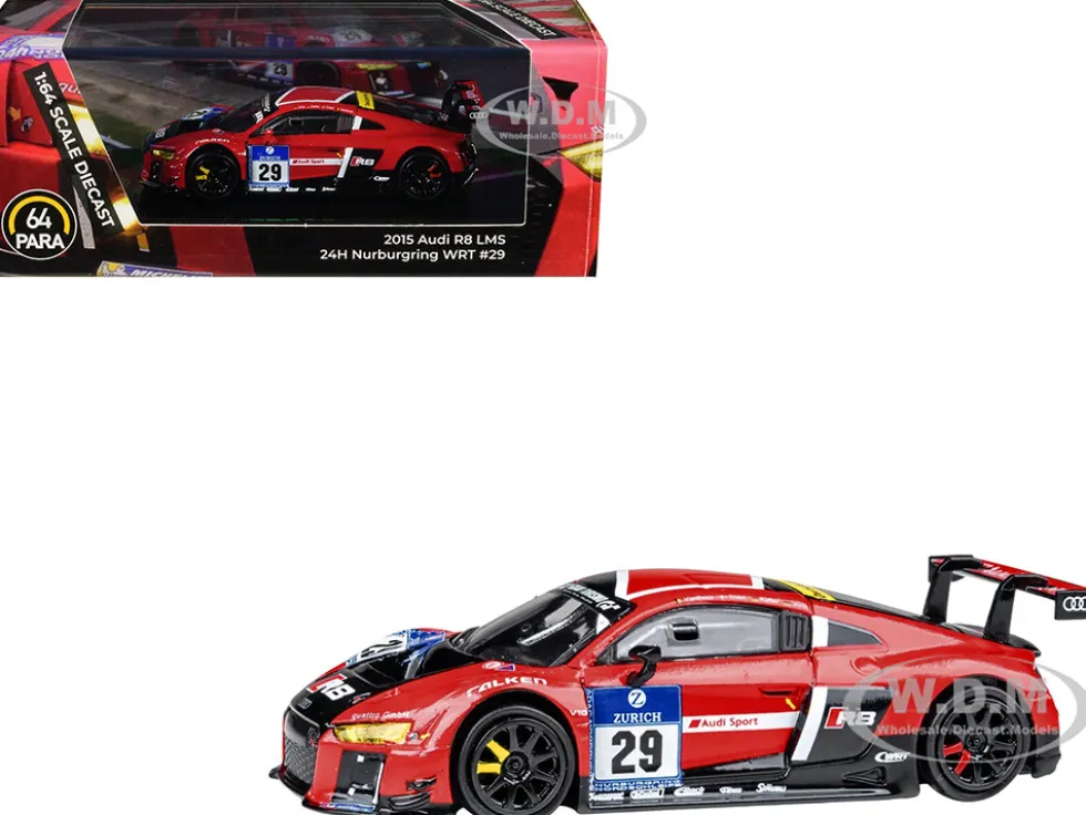 Audi R8 LMS #29 Nicki Thiim - Christer Jons - Pierre Kaffer "Audi Sport Team WRT" "24 Hours of Nurburgring" (2015) 1/64 Diecast Model Car by Paragon Models